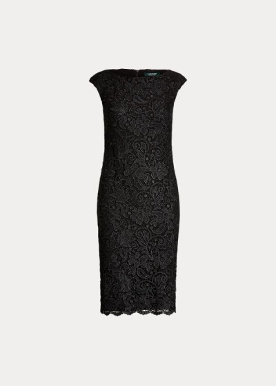 Vestido Ralph Lauren Lace Cap-Sleeve Mulher 16958-KJBH